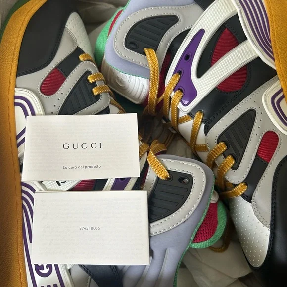 GUCCI Basket High Top Sneaker -  Men’s Size 12 - Brand New in Box NEW AUTHENTIC GUCCI BASKET HIGH  main image 4